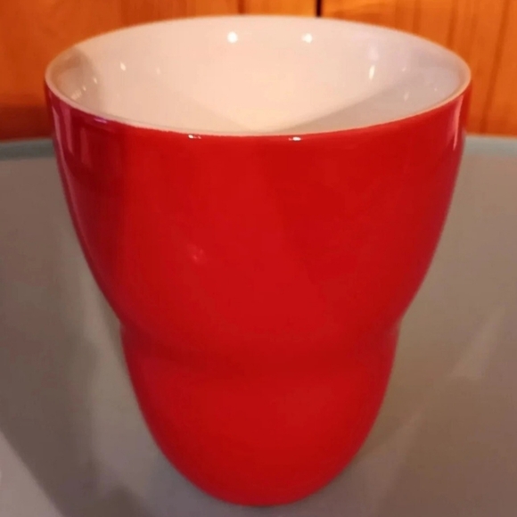 Starbucks Aida 2008 No Handle Red Mug Cup - Picture 2 of 6